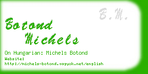 botond michels business card